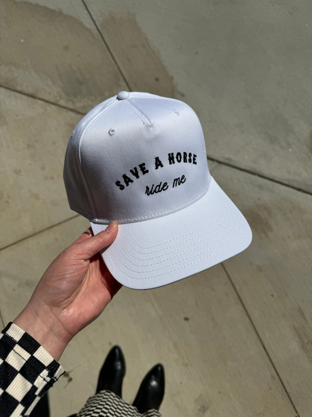 Save a Horse Trucker Hat - White