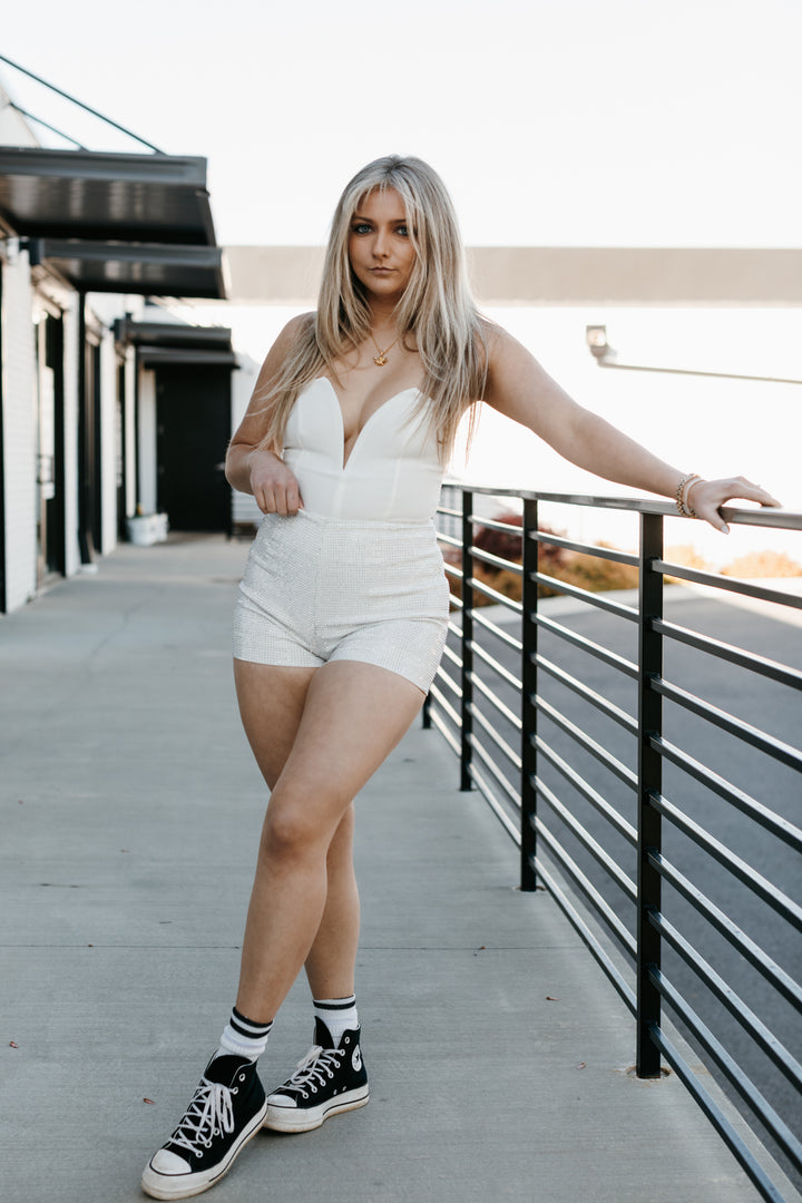 Lead Me On Bodysuit - White