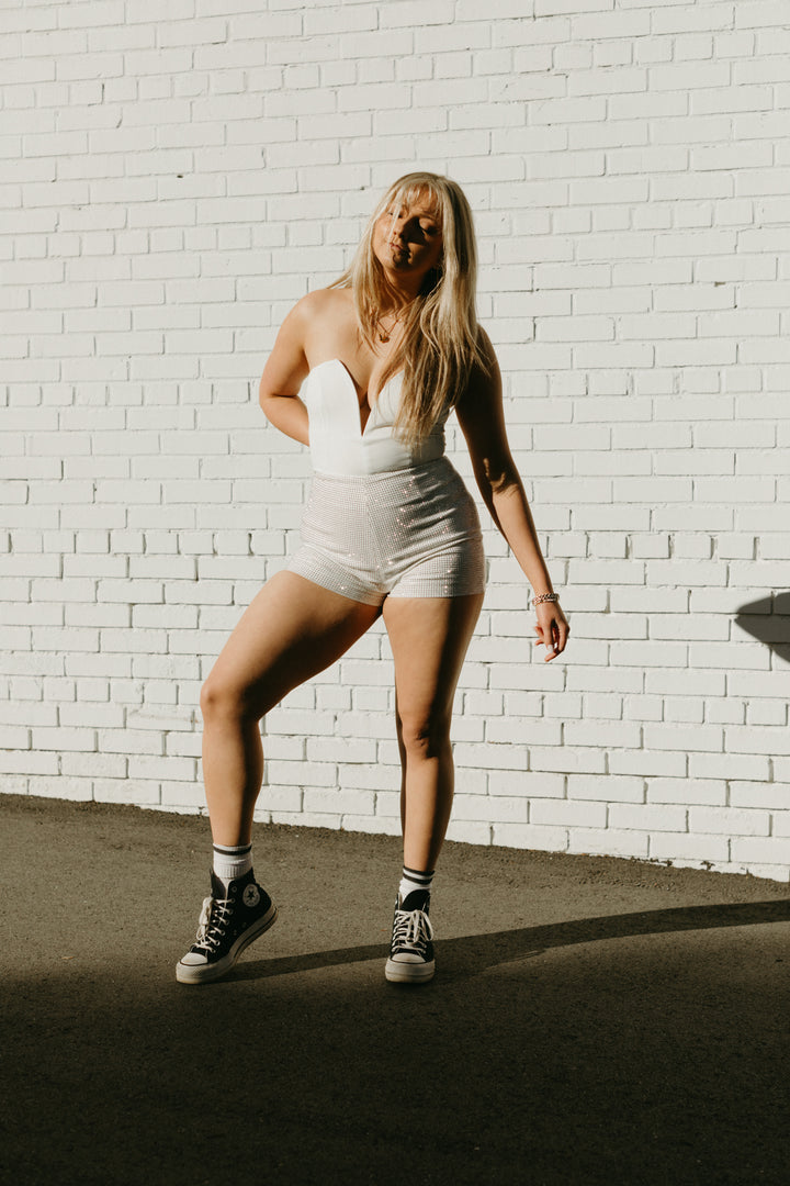 Dance with Me Rhinestone Shorts