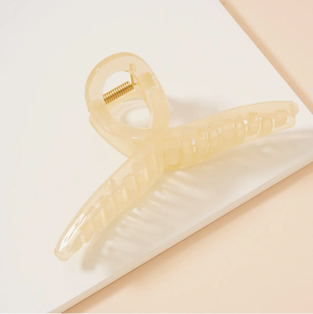 Ivory Claw Clip