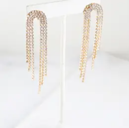 Date Night Fringe Earring - Gold