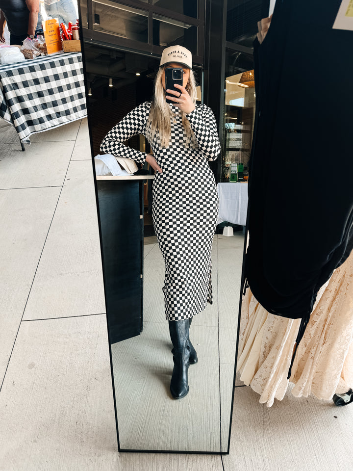 La La Land Checkered Dress