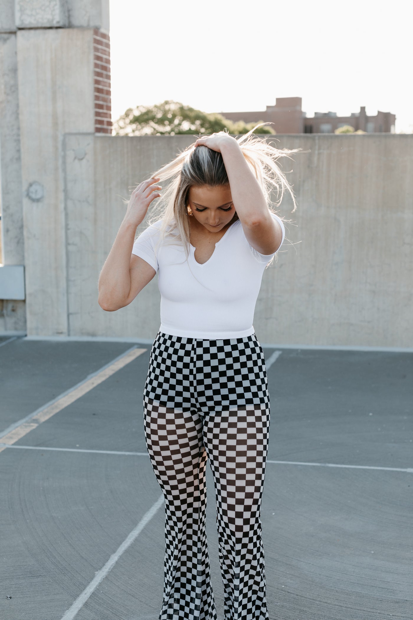 Head in the Clouds Ribbed Crop Top