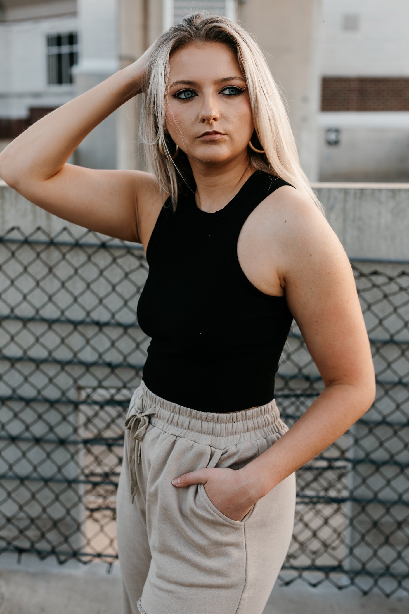 Basic B High Neck Tank