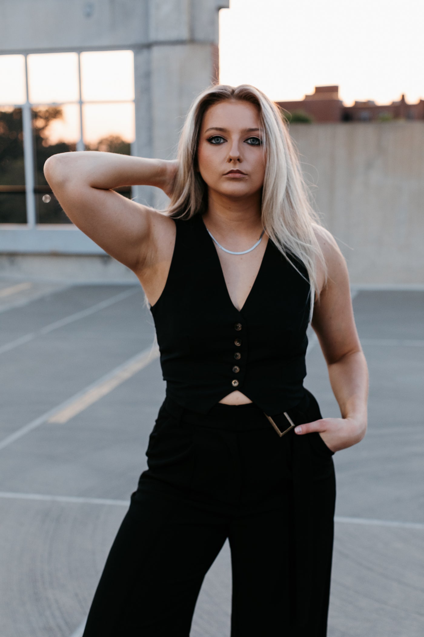 All Night Long Snake Chain Necklace - Silver