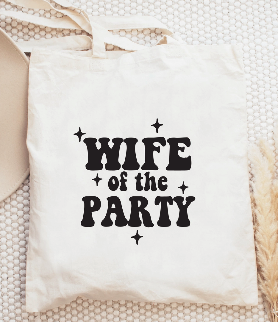 Wife of The Party Canvas Bag
