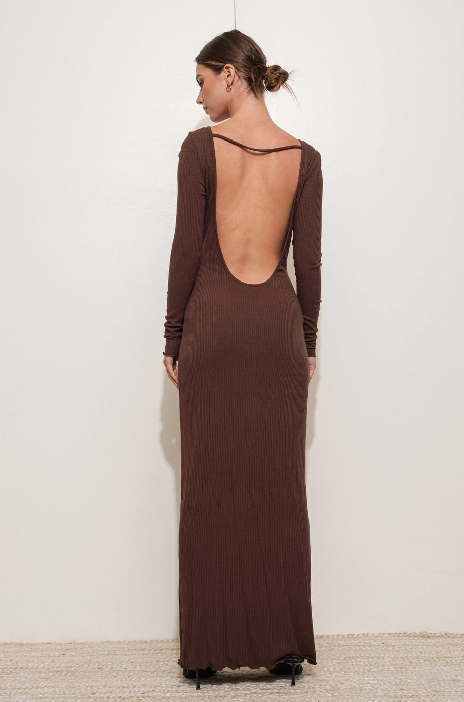 Hailey Long Sleeve Backless Dress Small Hailey Long Sleeve Backless Dress Small
