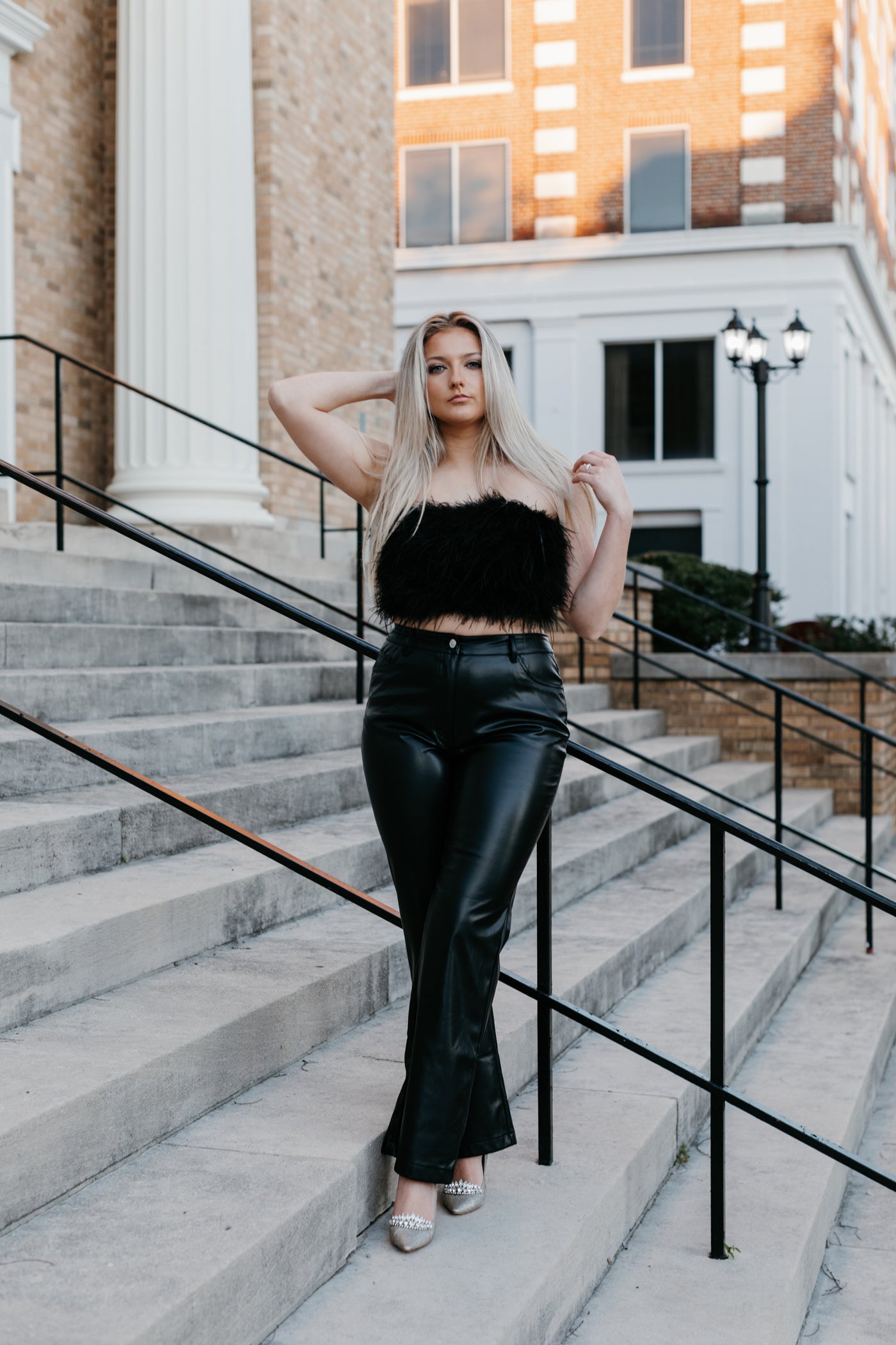 Guilty Not Guilty Leather Look Pants