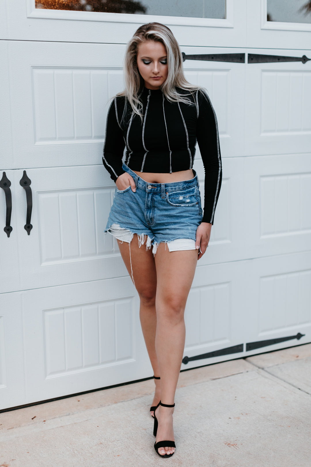 Delaney Long Sleeve Crop Top