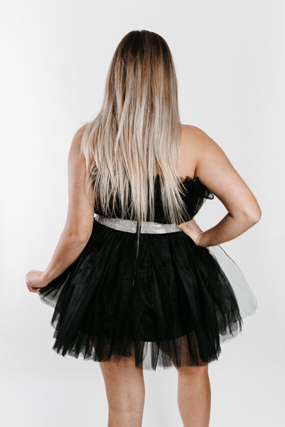 Black Swan Tulle Mini Dress
