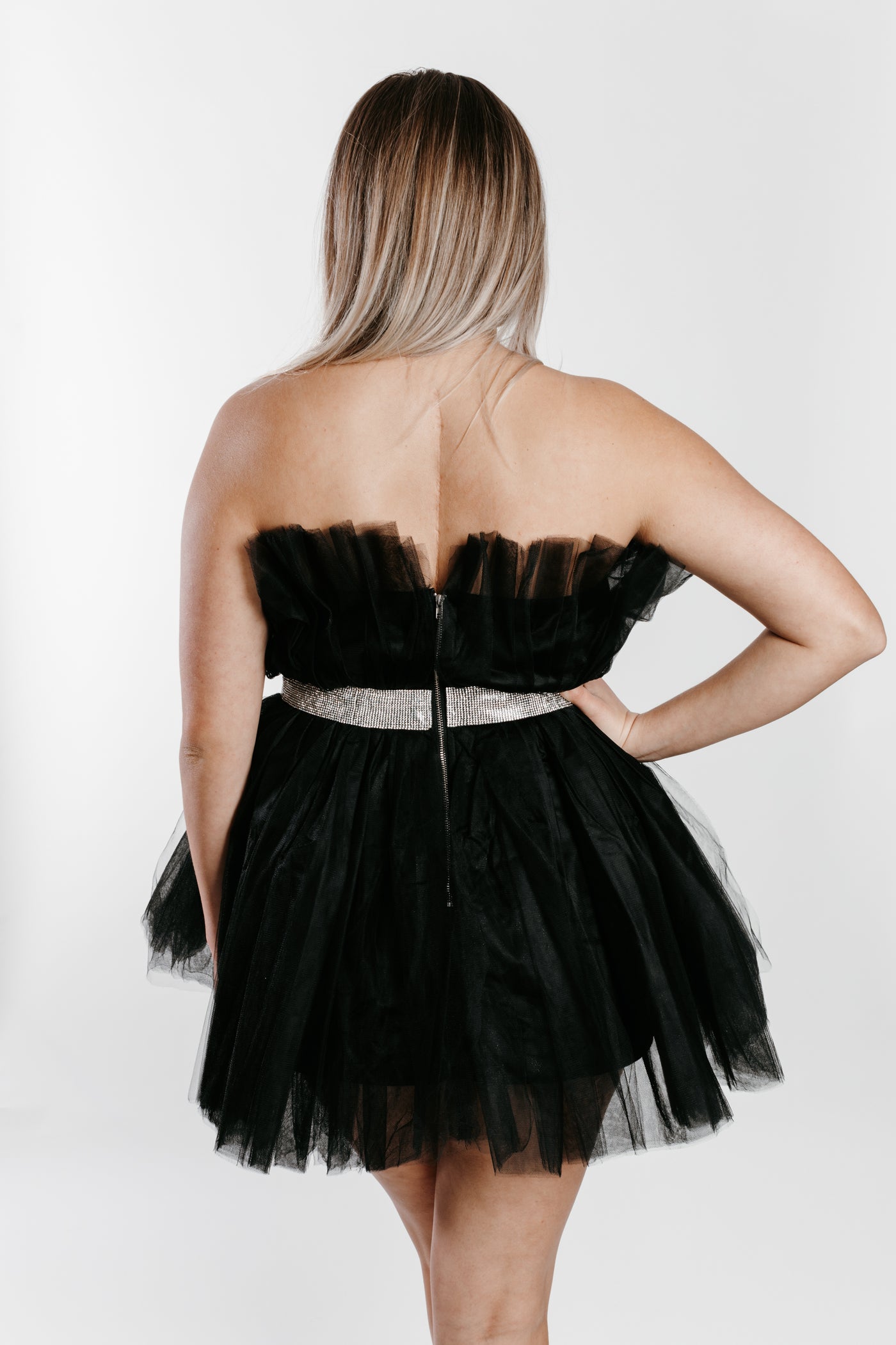 Black Swan Tulle Mini Dress