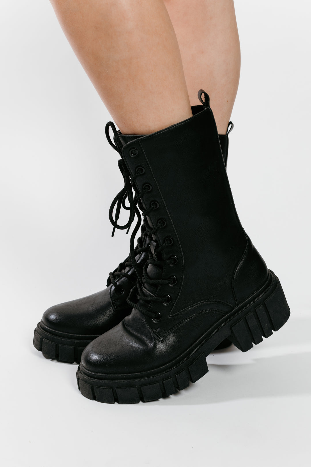 Luca Lace Up Combat Boots Black Cedar LLC Luca Lace Up Combat Boots Black Cedar LLC