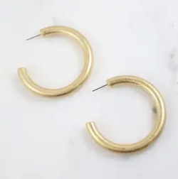 Gold Rush Chunky Hoop Earrings - Gold